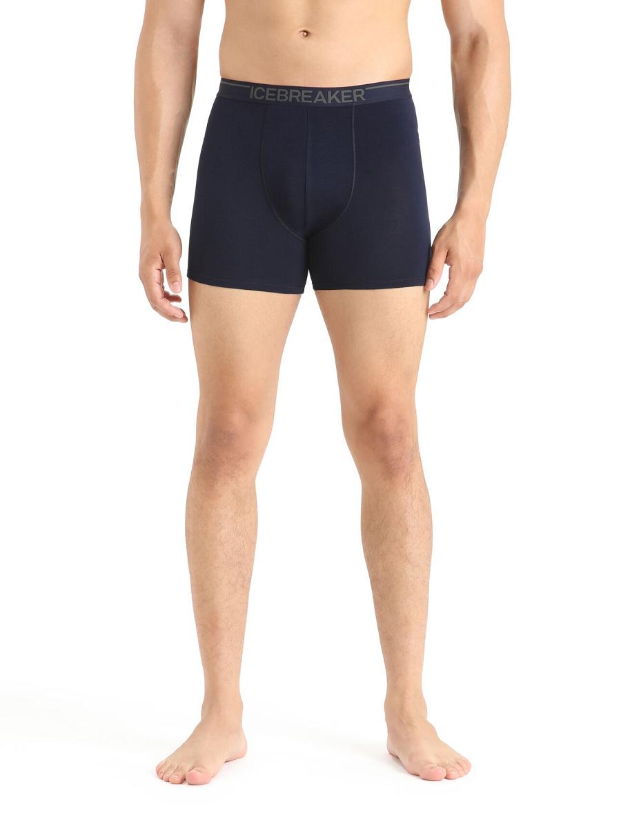 Bielizny Icebreaker Merino Anatomica Boxers Męskie Granatowe | PL 1632CTVE